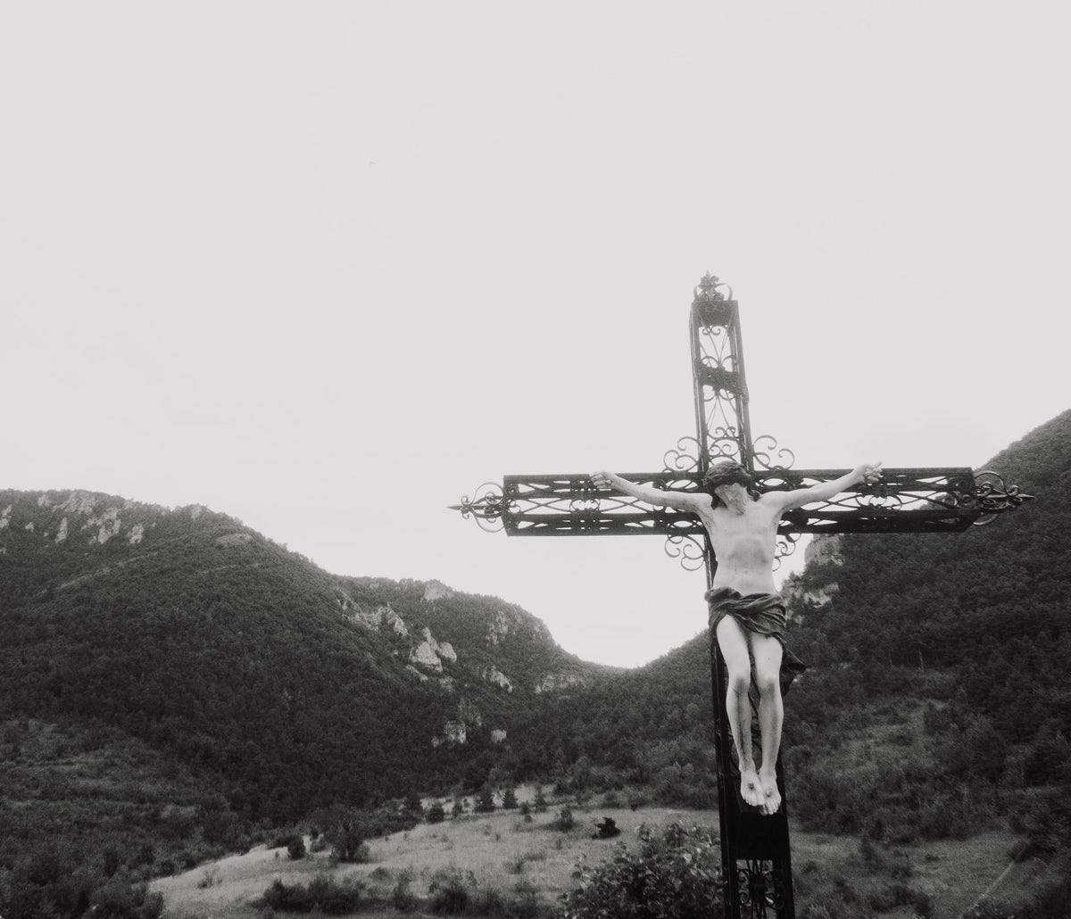 Christ et les gorges — Le Rozier, Lozère, 2024